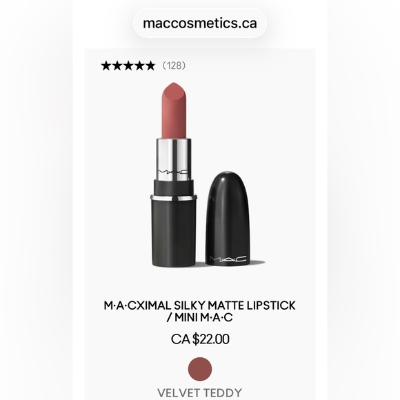 3 MAC Cosmetics mini lipsticks! Velvet Teddy & Whirl Matte Lipstick. You get 3! - Picture 6 of 8